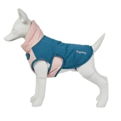 Abrigo Impermeable Urban Blizzard Azul-Rosa Perro Pequeño