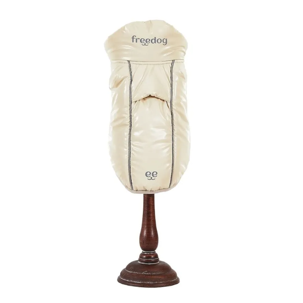 Abrigo Impermeable WinterHug Beige Perro Pequeño