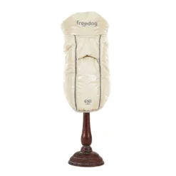 Abrigo Impermeable WinterHug Beige Perro Mediano