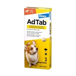AdTab Comprimido Masticable Antiparasitario para Perros 5,5-11 kg (3 uds)