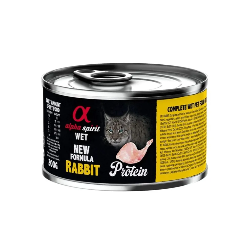 Alpha Spirit Lata de Conejo para Gato