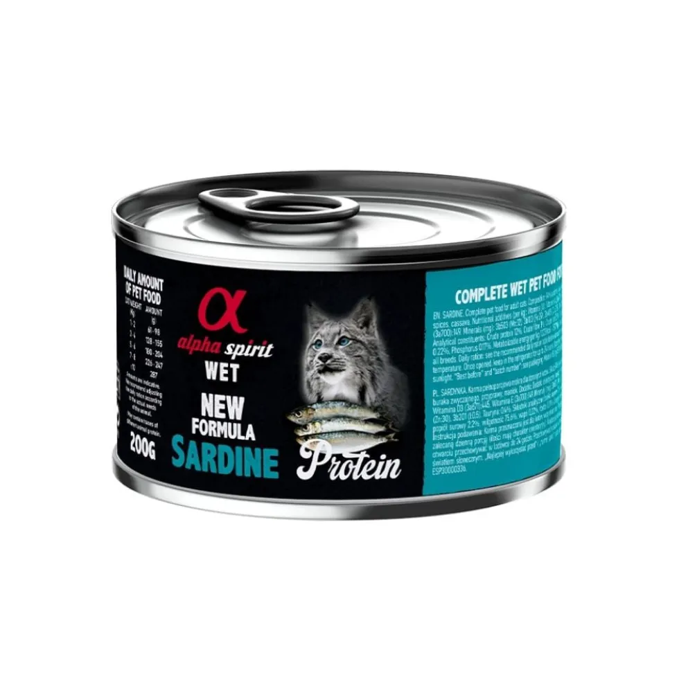 Alpha Spirit Lata de Sardina para Gato