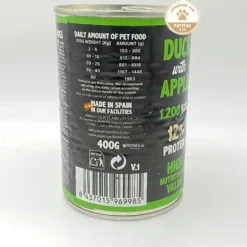 Alpha Spirit Lata Pato con Manzana Verde para Perro