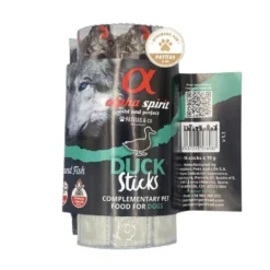 Alpha Spirit Snack Ristra de Pato (16 barritas) para Perros