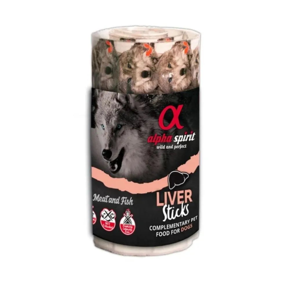 Alpha Spirit Snack Ristra Higado (16 barritas) Perros