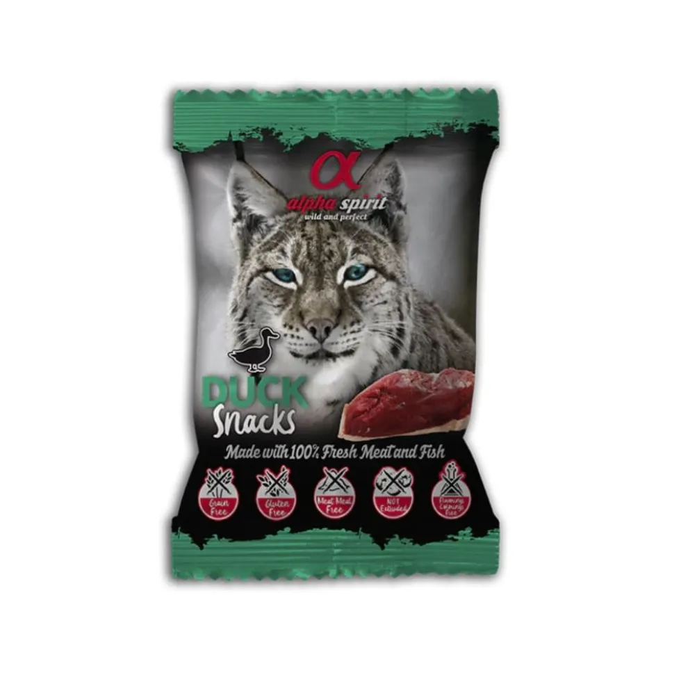 Alpha Spirit Snacks de Pato para Gato