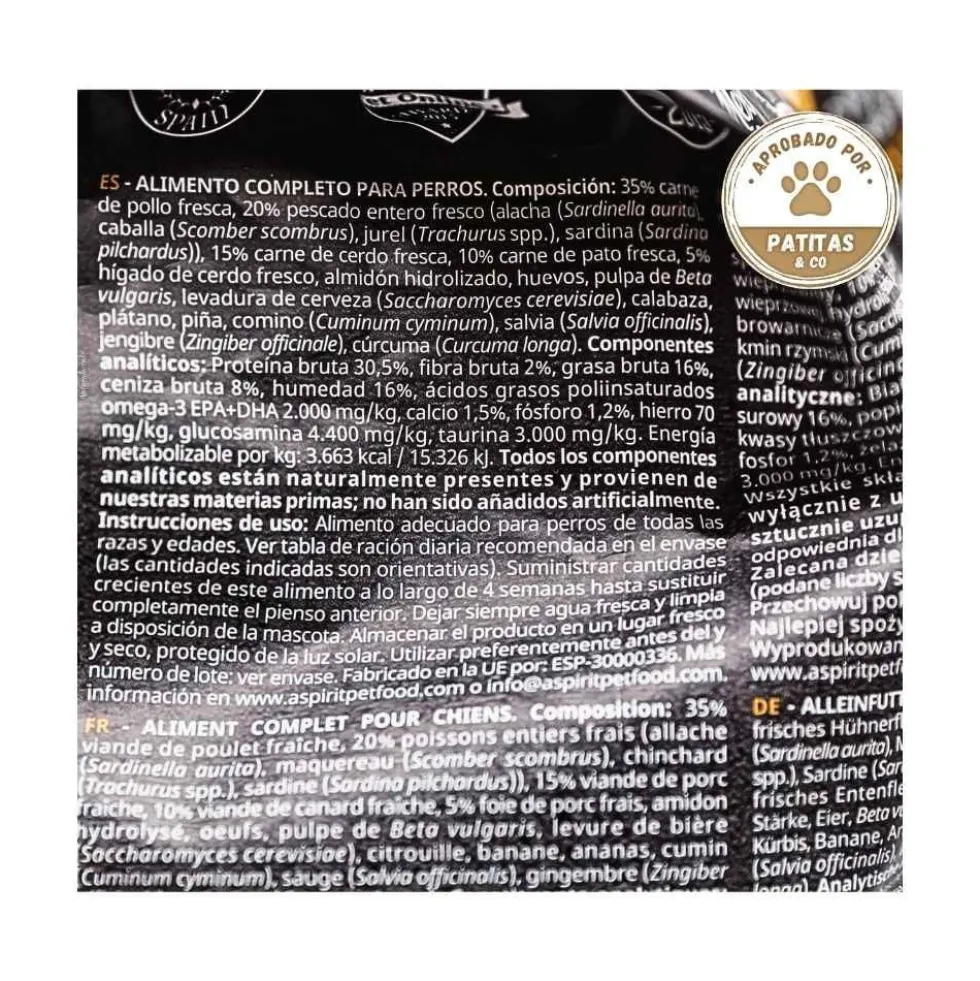 Alpha Spirit The Only One Multiprotein Pienso para Perro