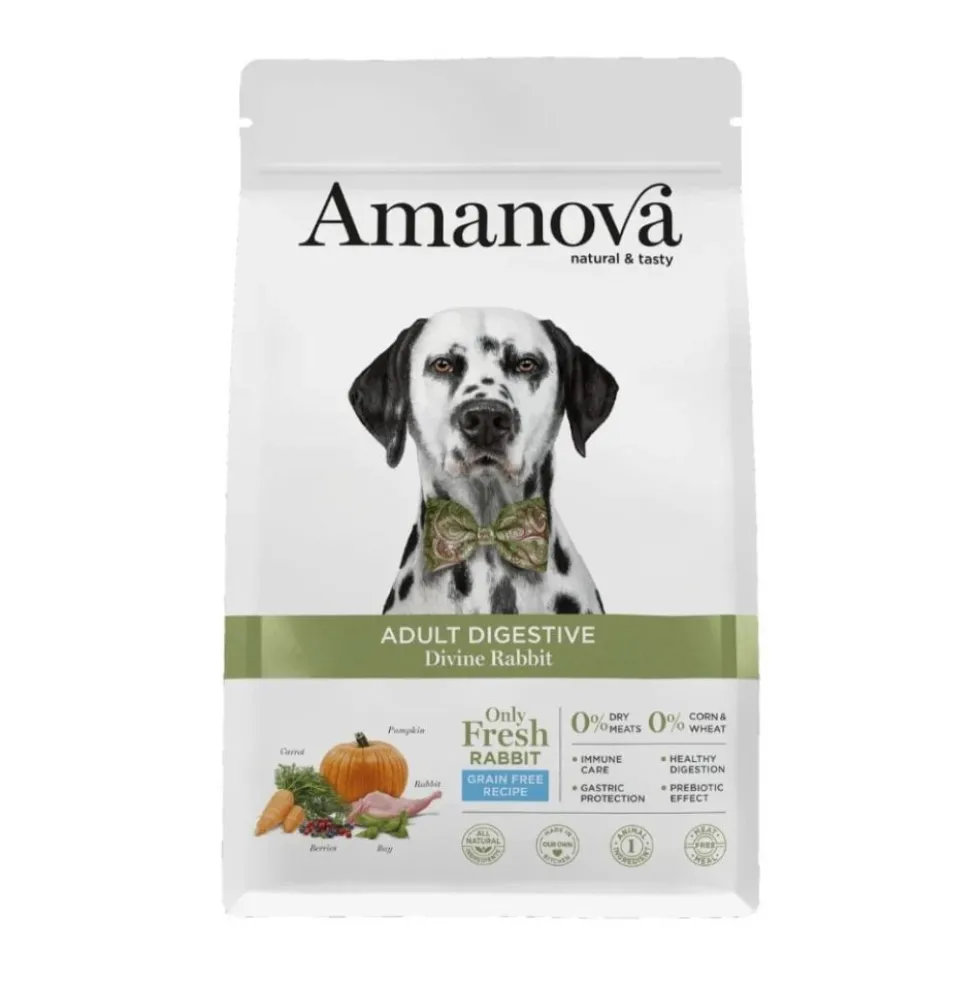 Amanova Pienso Adult Digestive Conejo para Perro