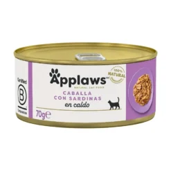 Applaws Lata de Caballa con Sardinas en Caldo para Gato