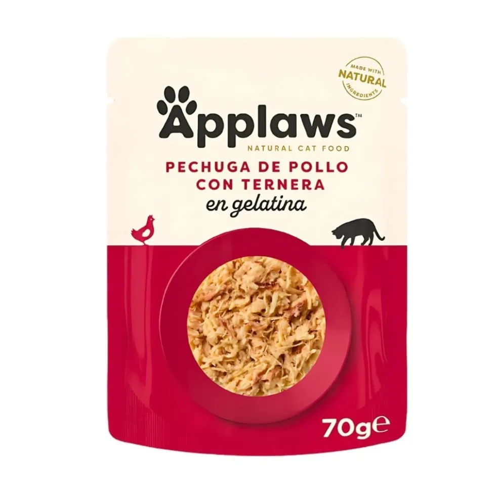 Applaws Sobre Pollo con Ternera en Gelatina para Gato