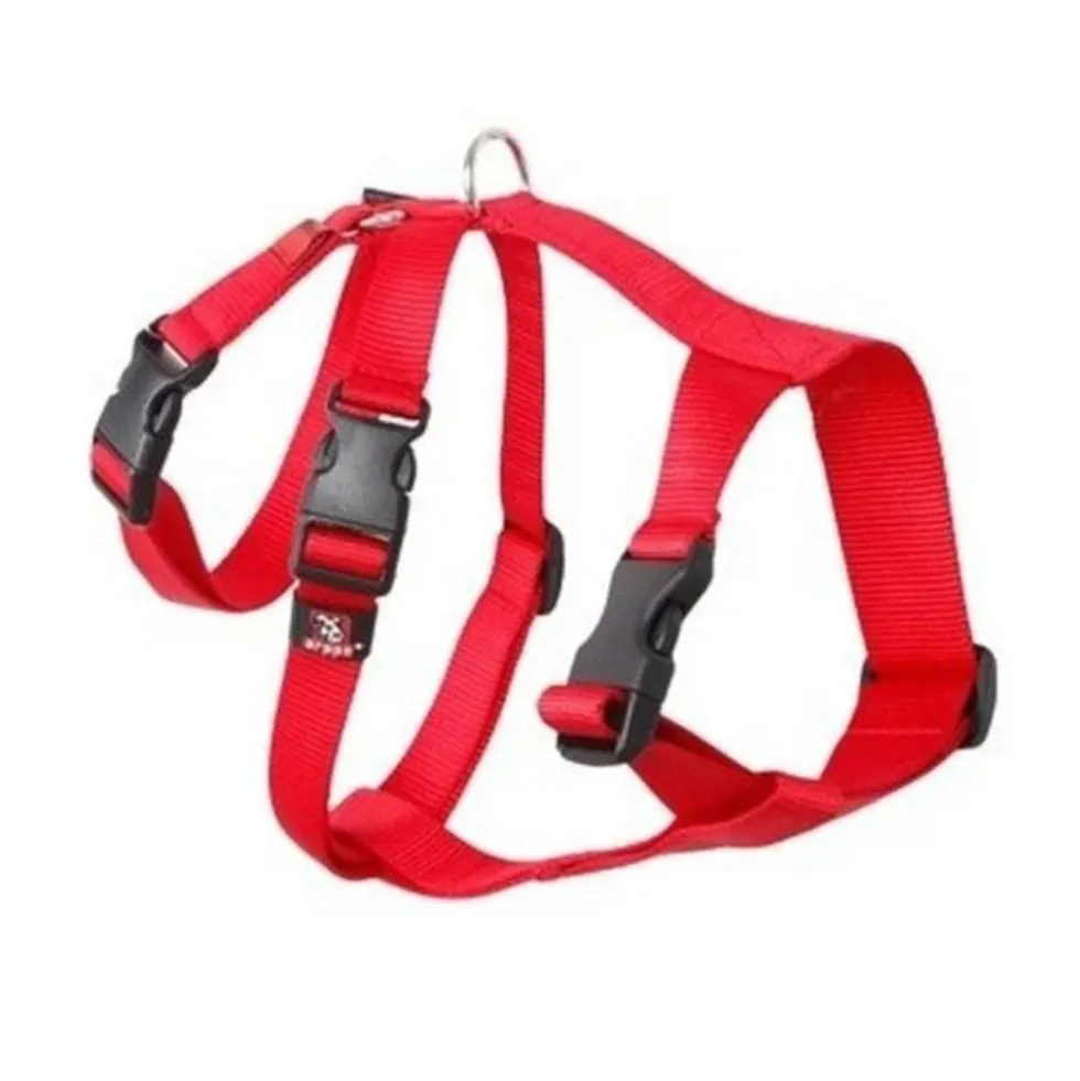 Arnés Nylon Triple Rojo Especial Galgos y Podencos