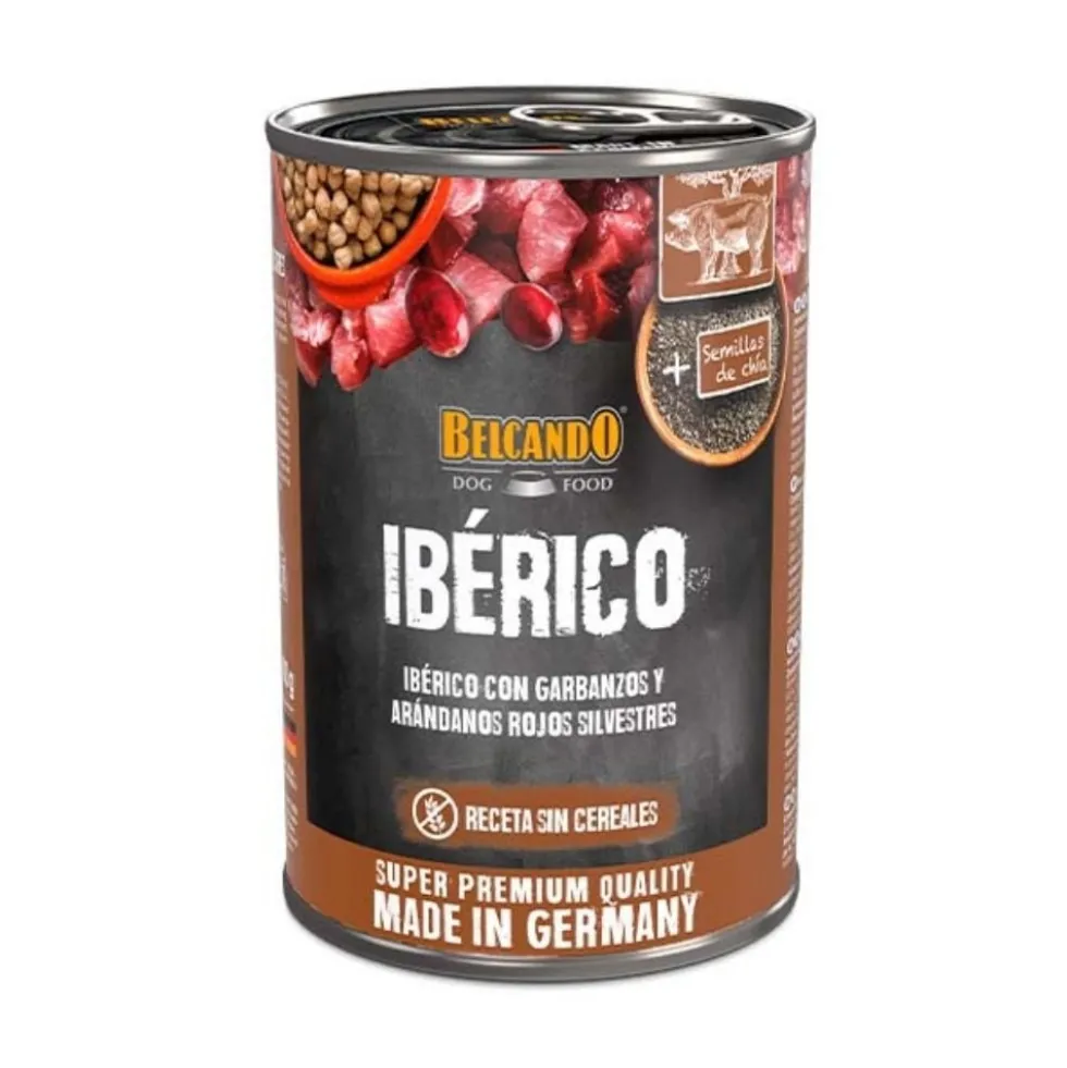 Belcando Lata de Ibérico con Garbanzos y Arándanos para Perro