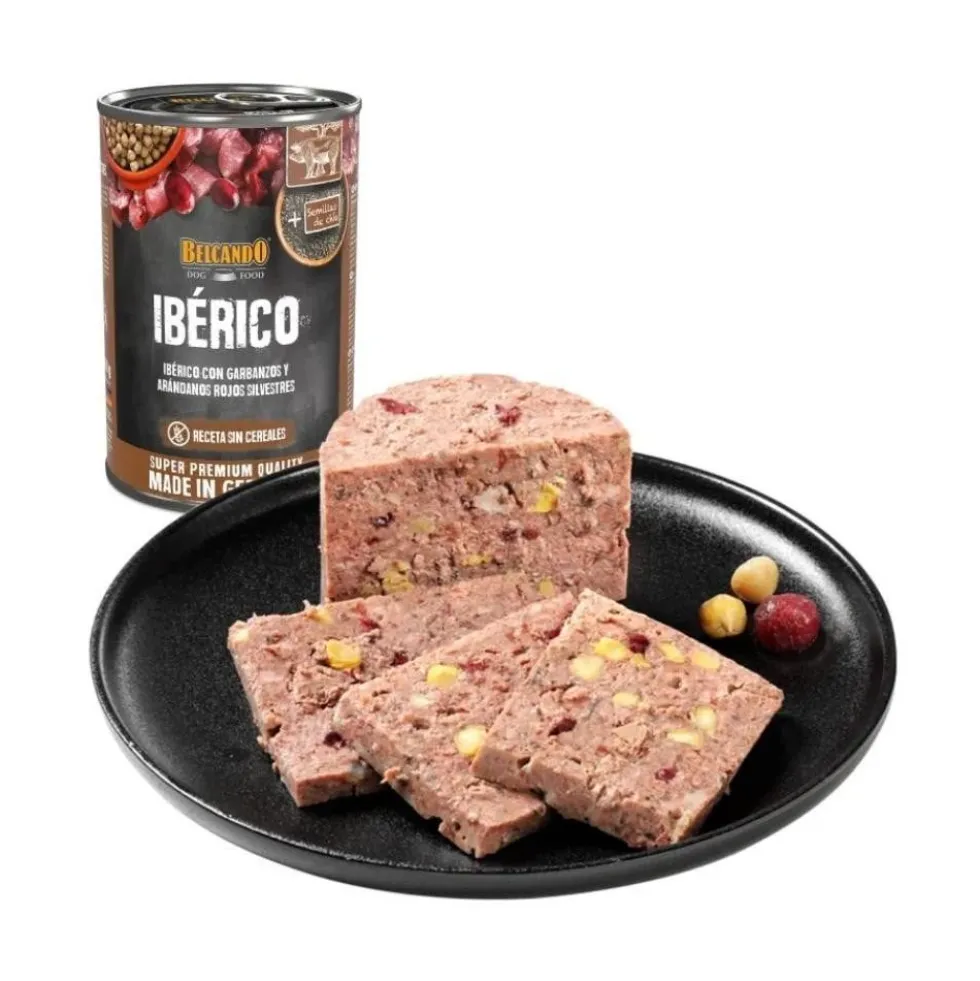 Belcando Lata de Ibérico con Garbanzos y Arándanos para Perro