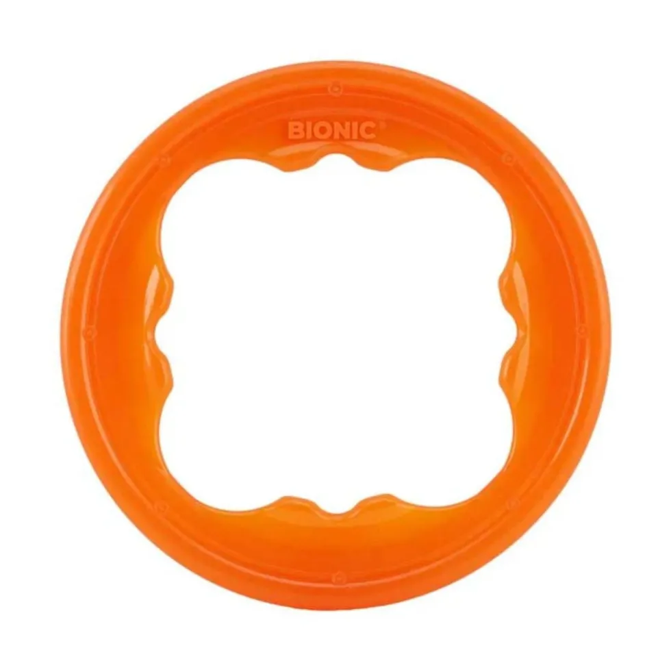 Bionic Juguete Ultra Resistente Aro Toss-N-Tug Turbo para Perro