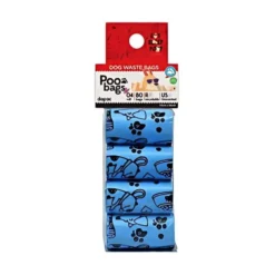 Bolsas Caca Poo Bags Azules para Perros 4 Rollos