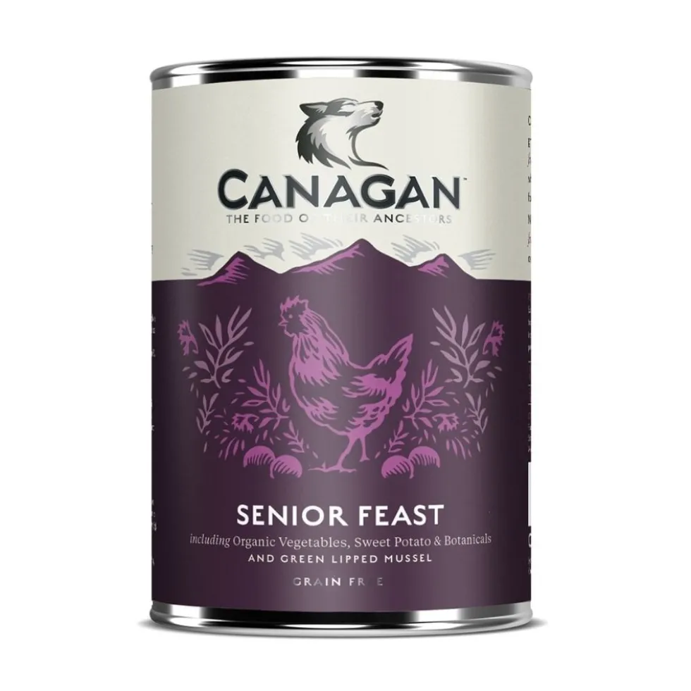 Canagan Lata de Pollo y Pavo Festín para Perros Seniors
