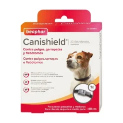 Canishield Collar Antiparasitario para Perros Pequeños y Medianos (1 ud)