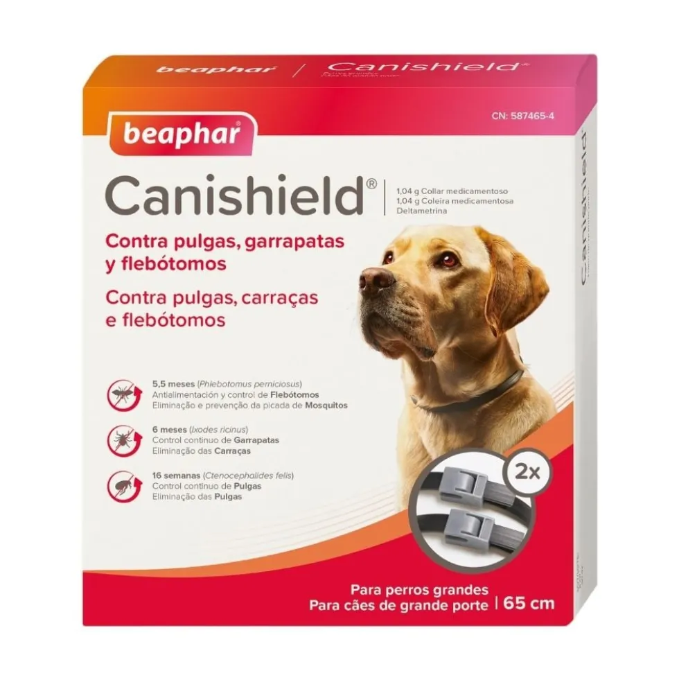 Canishield Collar Antiparasitario para Perros Grandes (2 uds)