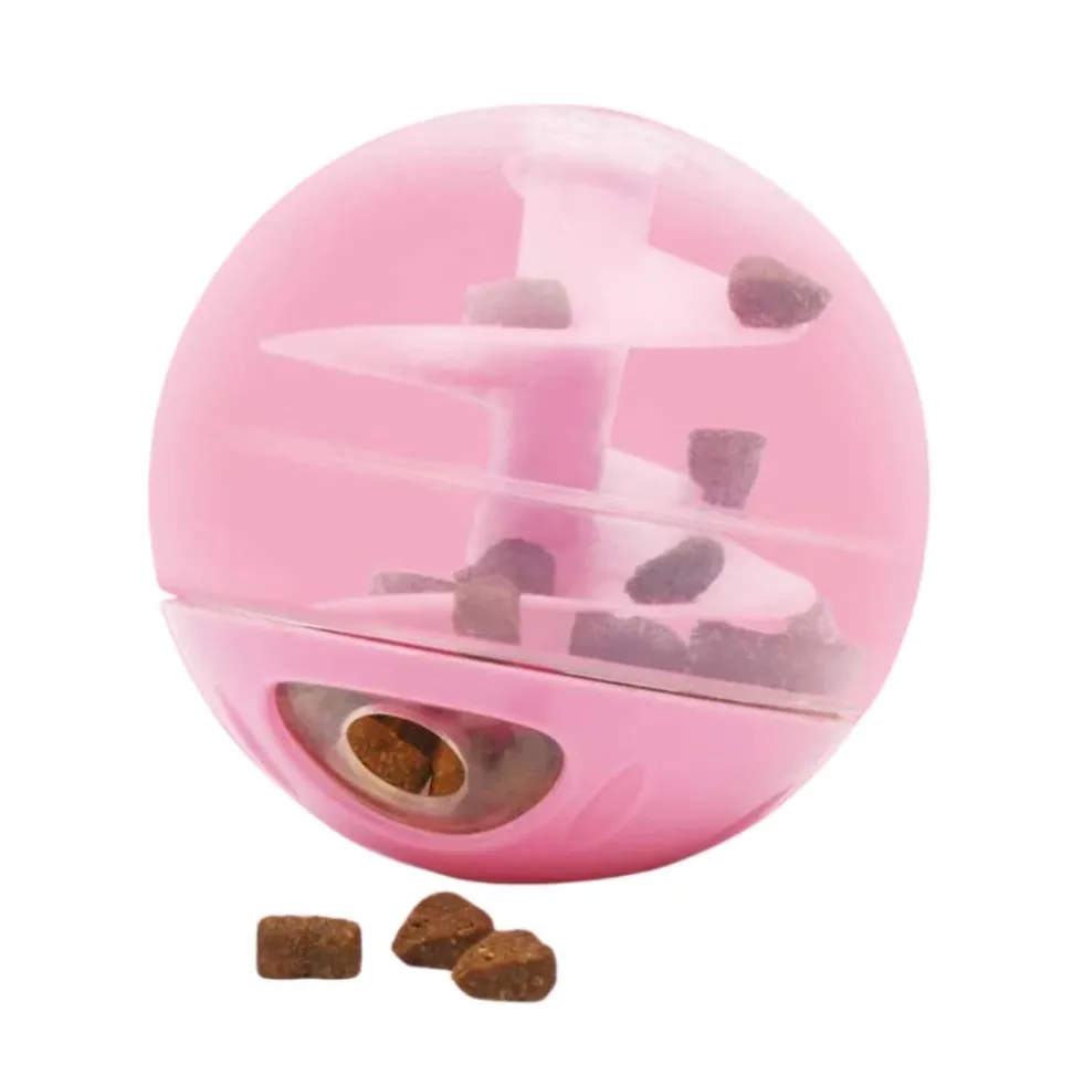 Catit Bola Dispensadora de Snacks Rosa para Gatos