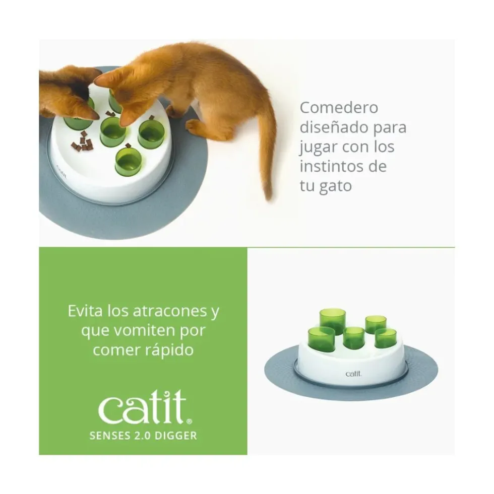 Catit Comedero Interactivo Senses Digger para Gatos