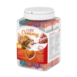 Catit Creamy Snacks Cremosos Bote (80 uds x 10g) para Gatos