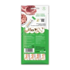 Catit Creamy Snacks Cremosos de Pollo y Cordero (4 uds x 10g) para Gatos