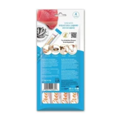 Catit Creamy Snacks Cremosos de Atún y Sardina (4 uds x 10g) para Gatos