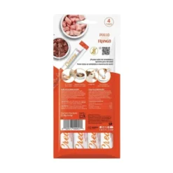 Catit Creamy Snacks Cremosos de Pollo (4 uds x 10g) para Gatos