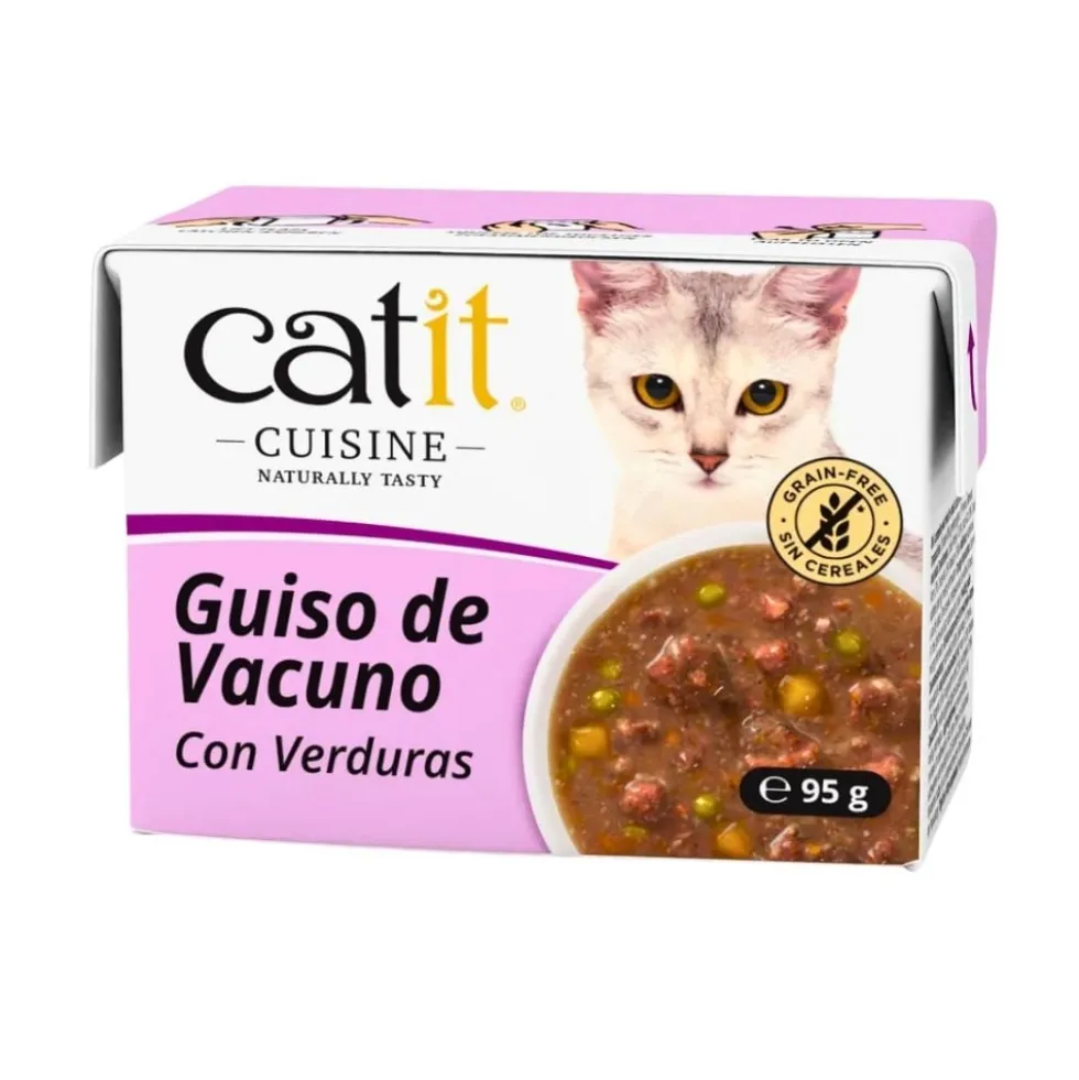 Catit Cuisine Guiso de Vacuno con Verdura para Gato