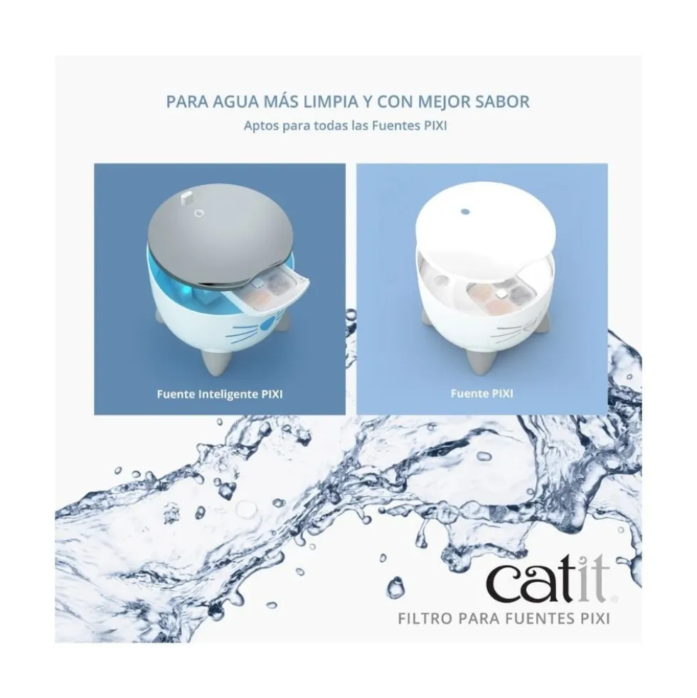 Catit Pixi Filtros para Fuente de Agua x3