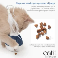 Catit PIXI Spinner Dispensador de Snacks Interactivo para Gato
