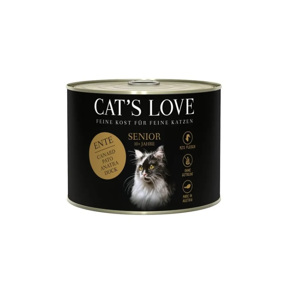 Cats Love Lata de Pato para Gatos Senior