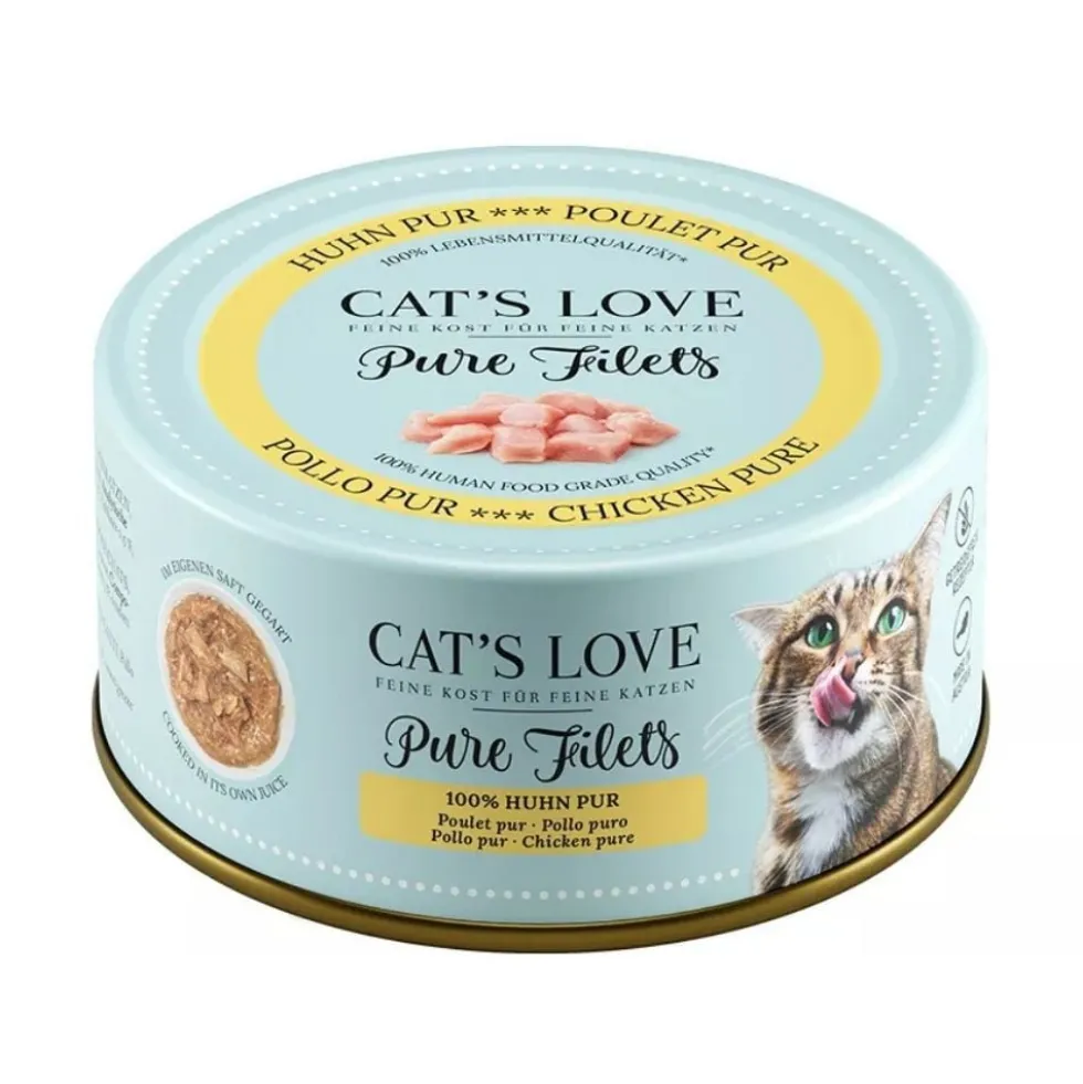 Cats Love Lata Puro Filetes de Pollo para Gato