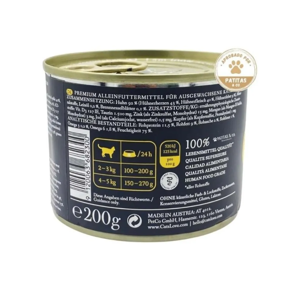 Cats Love Lata Puro Pollo para Gato