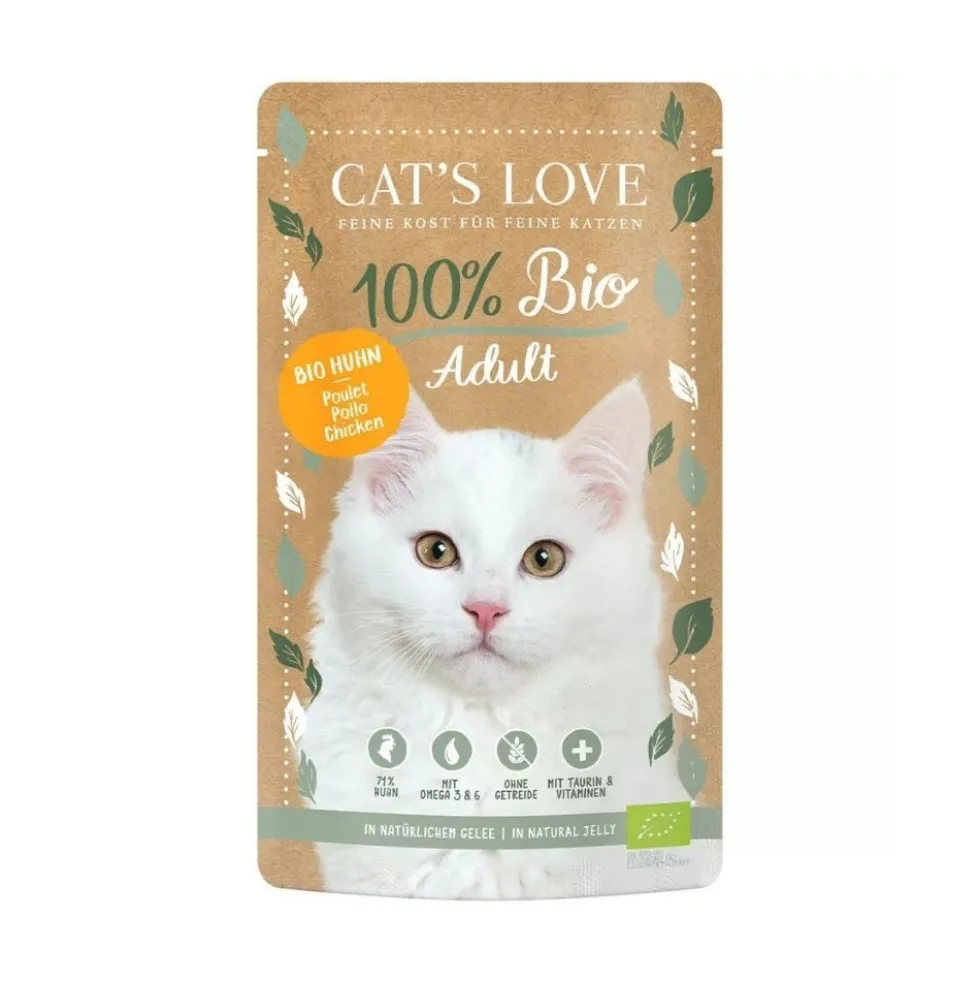 Cats Love Sobre Bio Pollo para Gato