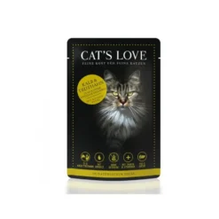Cats Love Sobre de Ternera y Pavo para Gato