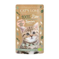 Cats Love Sobre Junior Bio Aves de Corral para Gato