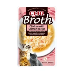 Churu Ciao Broth Caldo con Pollo y Salm贸n para Gatos