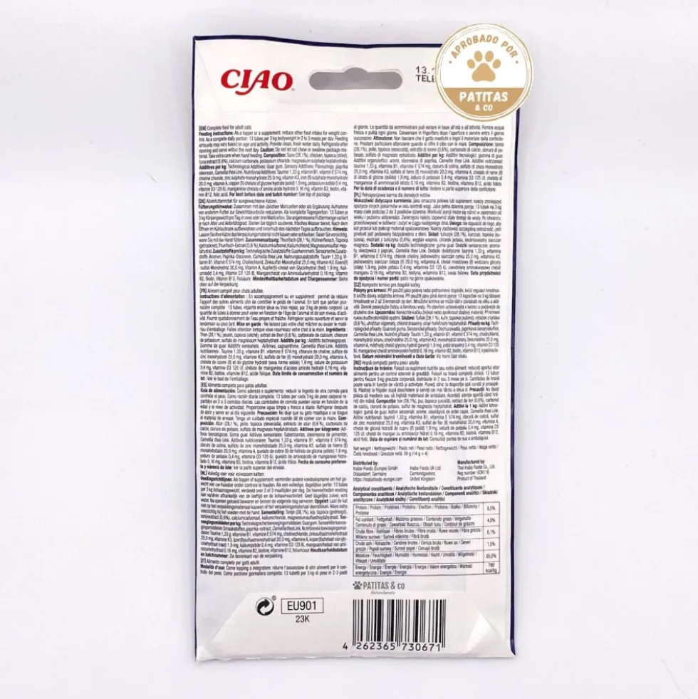 Churu Meal Topper de Atún para Gatos