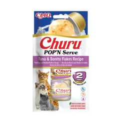 Churu Pop'N Serve Snack en Gelatina de Atún y Bonito para Gato