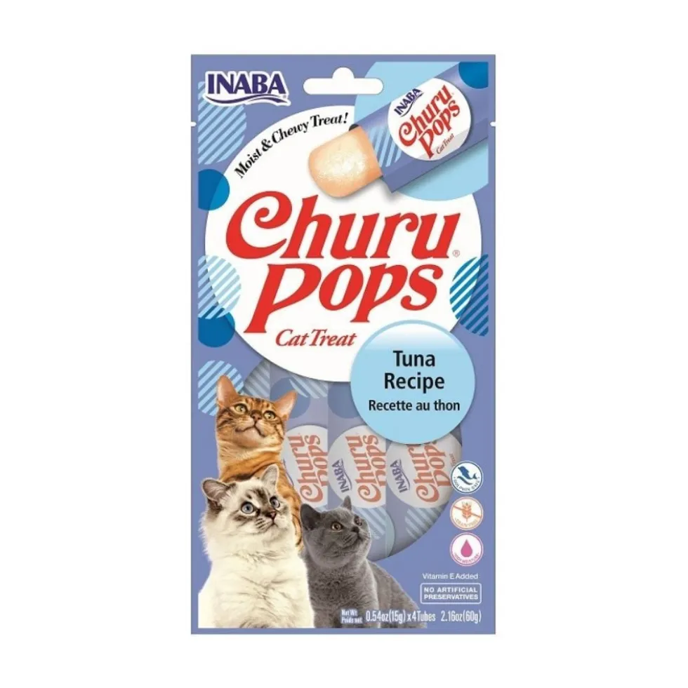 Churu Pops Chuches de Atún (4x15g) para Gatos