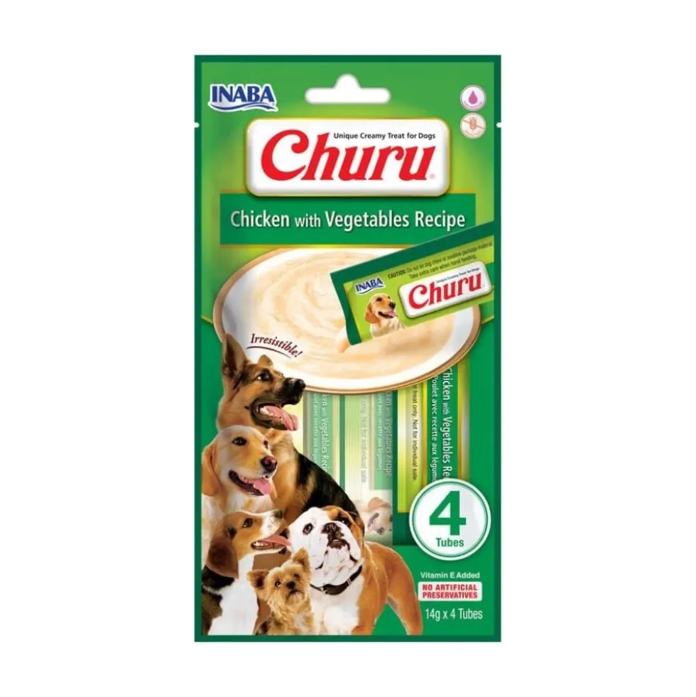 Churu Snack de Pollo con Vegetales (4x14g) para Perros