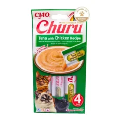 Churu Snack Natural de Atún con Pollo (4x14g) para Gatos