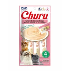 Churu Snack Natural de Atún con Salmón (4x14g) para Gatos