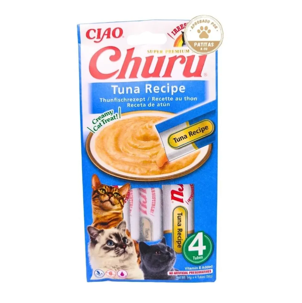 Churu Snack Natural de Atún (4x14g) para Gatos