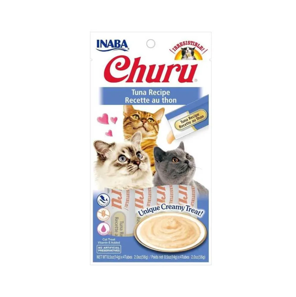 Churu Snack Natural de Atún (4x14g) para Gatos