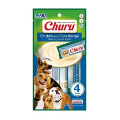 Churu Snack Natural de Pollo con Atún (4x14g) para Perros