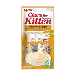 Churu Snack Natural de Pollo Kitten (4x14g) para Gatitos