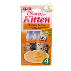 Churu Snack Natural de Pollo Kitten (4x14g) para Gatitos