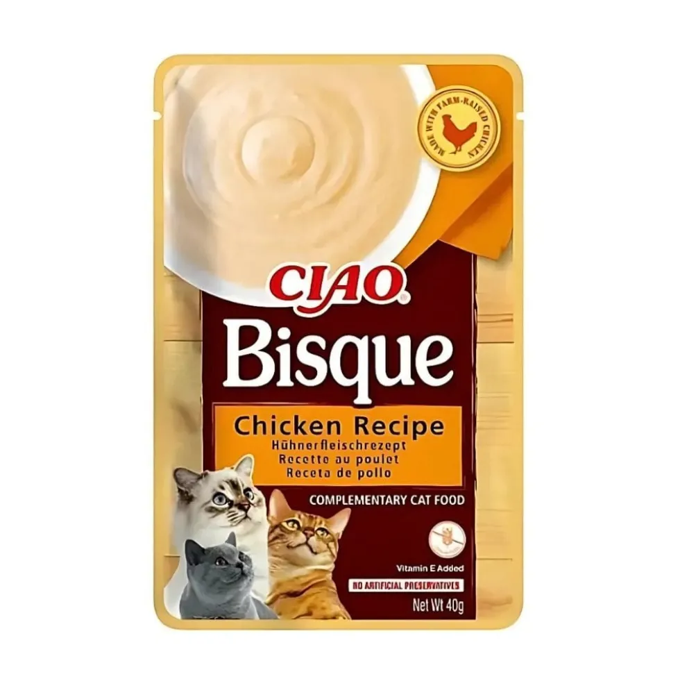 Ciao Bisque Sobre de Pollo para Gatos